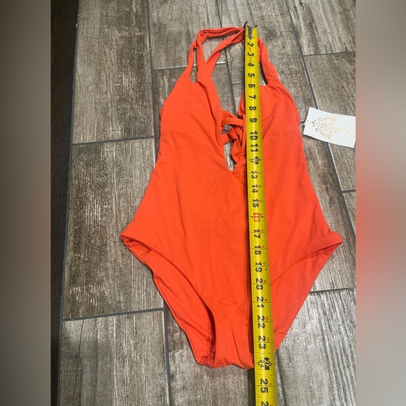 🍑🌴BECCA Women's Color Peach One Piece Swimsuit Size XS NWT🍑🌴 - Picture 3 of 12